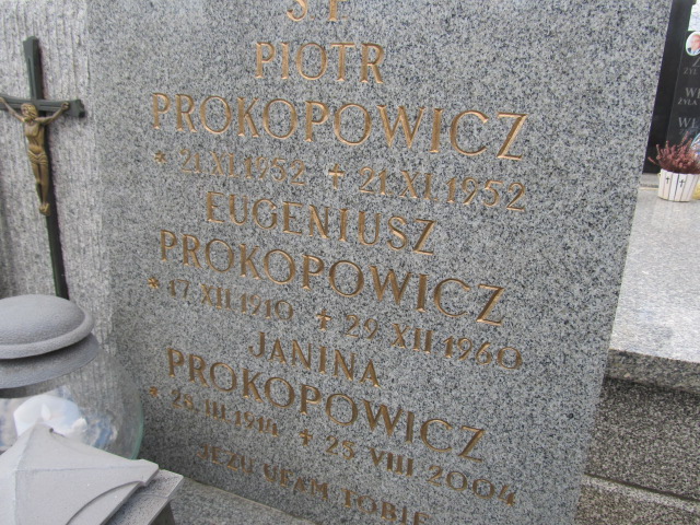 Piotr Prokopowicz 1952 Kielce - Grobonet - Wyszukiwarka osób pochowanych