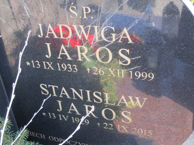 Jadwiga Jaros 1933 Kielce - Grobonet - Wyszukiwarka osób pochowanych