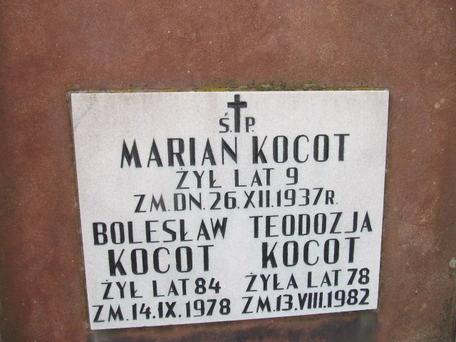 Marian Kocot Kielce - Grobonet - Wyszukiwarka osób pochowanych