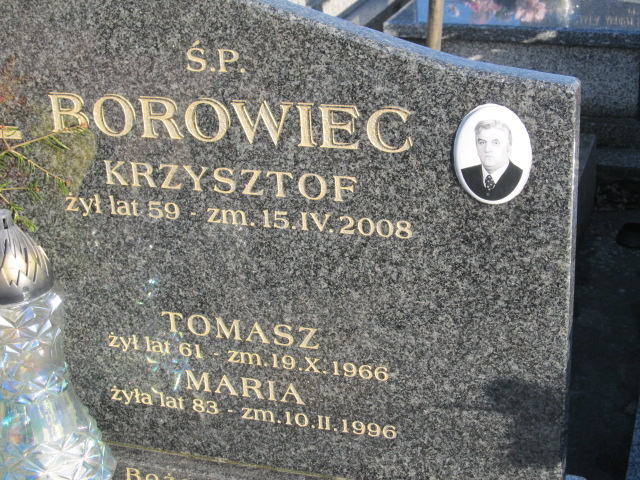 Tomasz Borowiec Kielce - Grobonet - Wyszukiwarka osób pochowanych