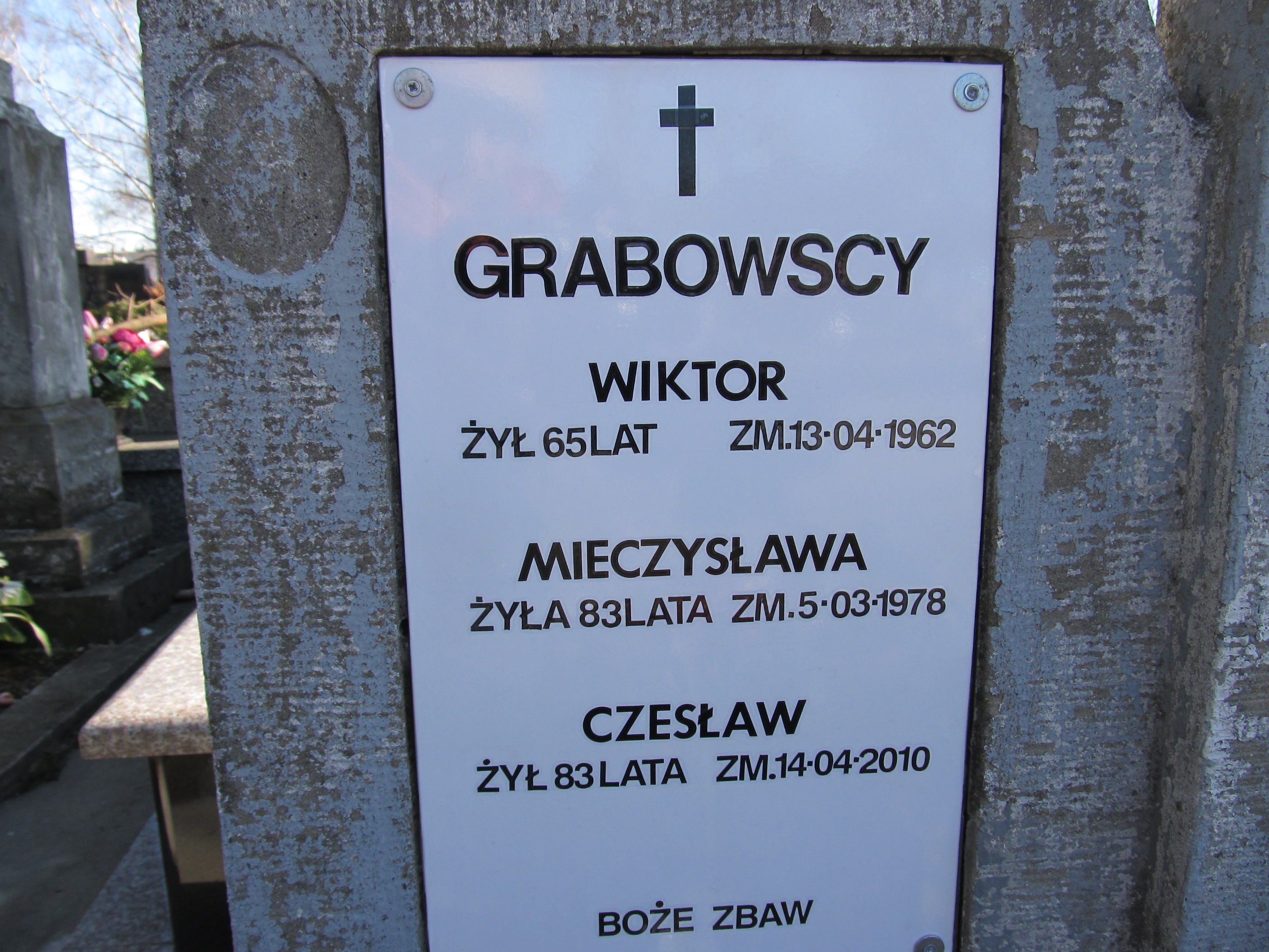 Czesław Grabowski Kielce - Grobonet - Wyszukiwarka osób pochowanych