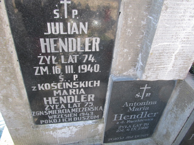 Jadwiga Hendler Kielce - Grobonet - Wyszukiwarka osób pochowanych