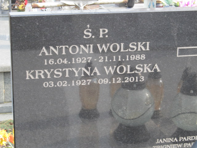 Antoni Wolski 1927 Kielce - Grobonet - Wyszukiwarka osób pochowanych