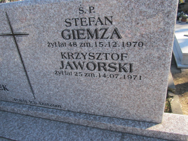 Stefan Giemza Kielce - Grobonet - Wyszukiwarka osób pochowanych