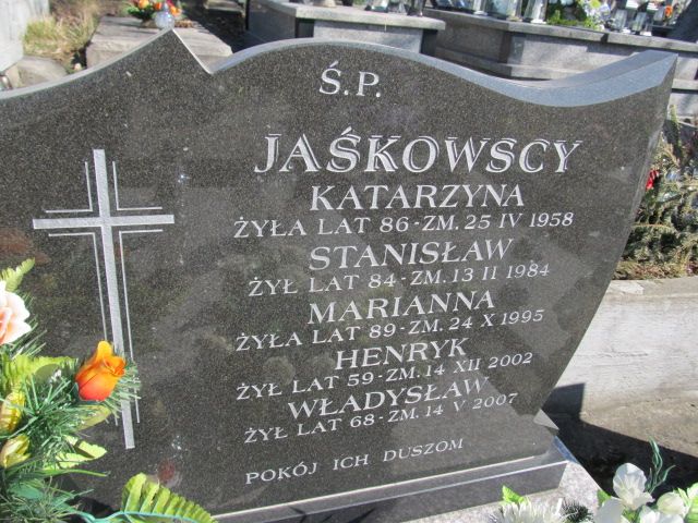 Katarzyna Jaśkowska Kielce - Grobonet - Wyszukiwarka osób pochowanych