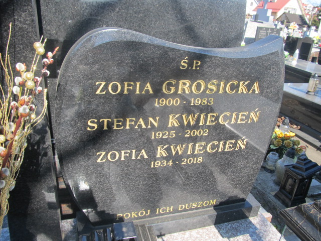 Zofia Kwiecień 1933 Kielce - Grobonet - Wyszukiwarka osób pochowanych