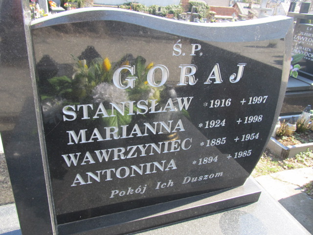 Antonina Goraj 1893 Kielce - Grobonet - Wyszukiwarka osób pochowanych