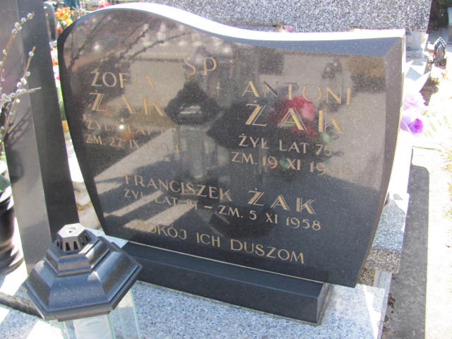 Franciszek Żak Kielce - Grobonet - Wyszukiwarka osób pochowanych