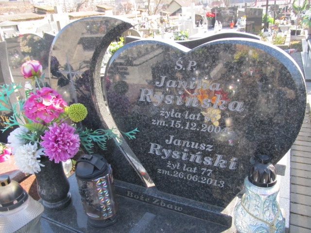 Janina Rysińska Kielce - Grobonet - Wyszukiwarka osób pochowanych
