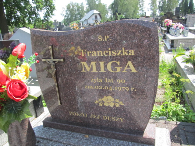 Franciszka Miga Kielce - Grobonet - Wyszukiwarka osób pochowanych