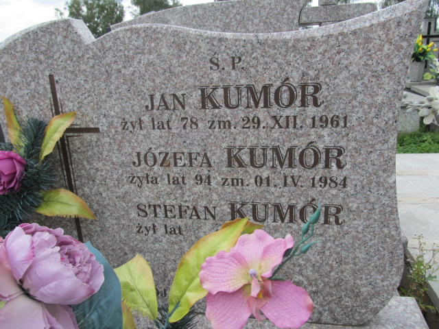 Józefa Kumór Kielce - Grobonet - Wyszukiwarka osób pochowanych