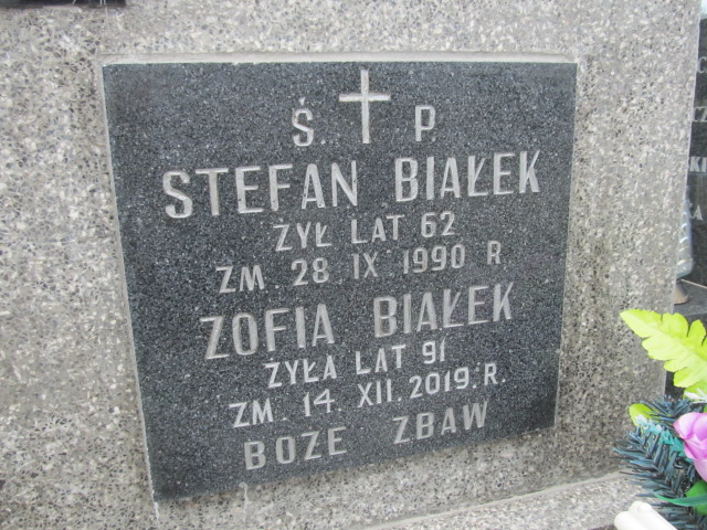 Zofia Białek Kielce - Grobonet - Wyszukiwarka osób pochowanych