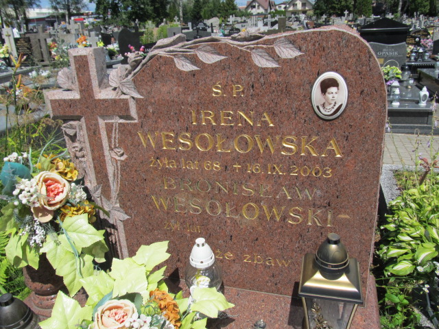 Irena Wesołowska Kielce - Grobonet - Wyszukiwarka osób pochowanych
