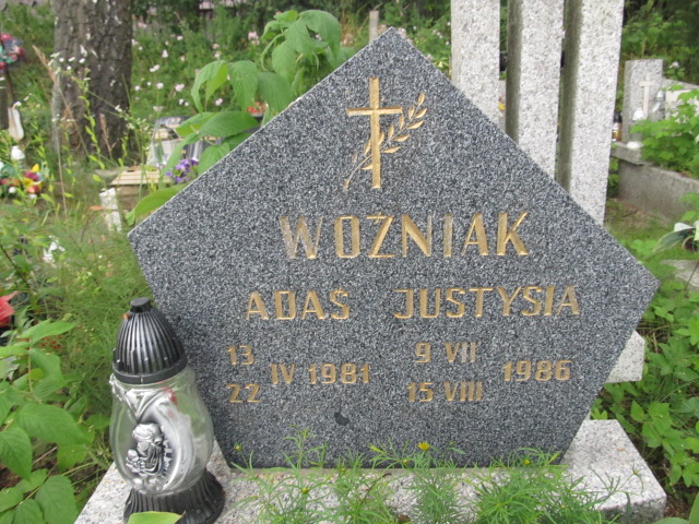 Justyna Woźniak 1986 Kielce - Grobonet - Wyszukiwarka osób pochowanych