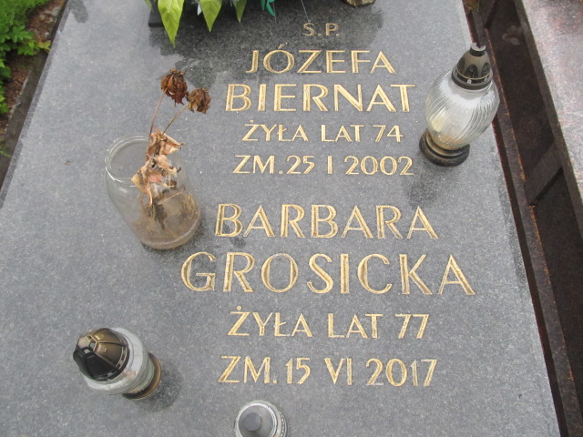 Józefa Biernat Kielce - Grobonet - Wyszukiwarka osób pochowanych