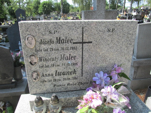 Józefa Malec Kielce - Grobonet - Wyszukiwarka osób pochowanych