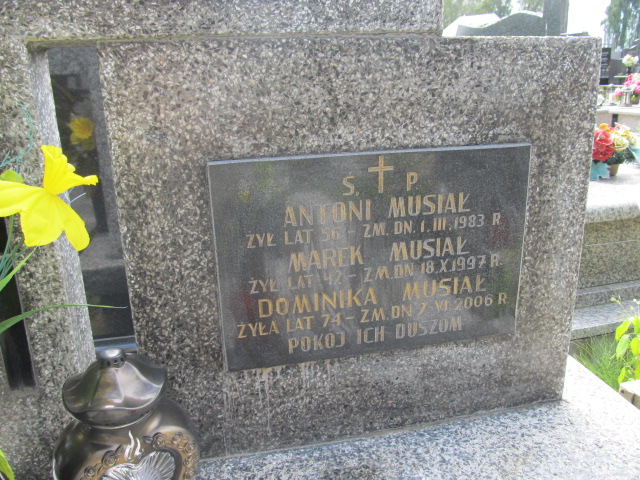 Dominika Musiał Kielce - Grobonet - Wyszukiwarka osób pochowanych