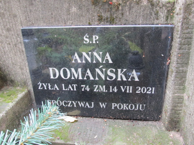 Anna Domańska Kielce - Grobonet - Wyszukiwarka osób pochowanych