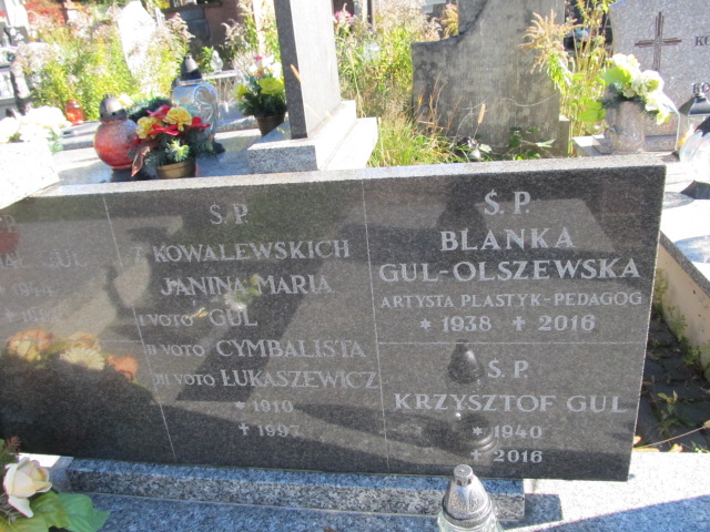 Blanka Gul-Olszewska 1937 Kielce - Grobonet - Wyszukiwarka osób pochowanych