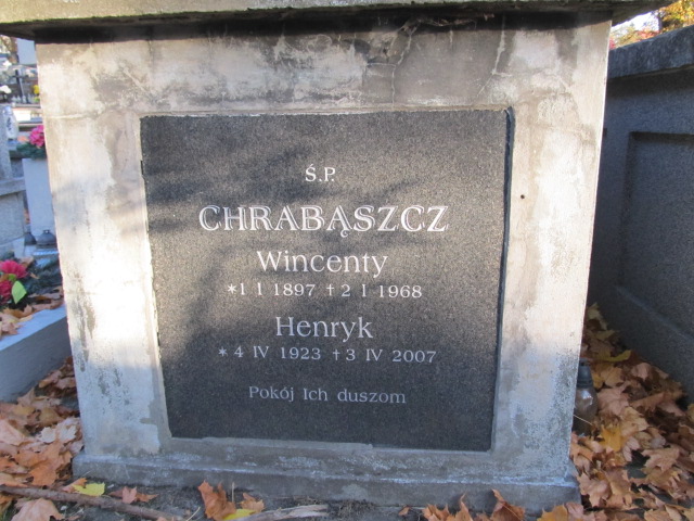 Henryk Chrabąszcz 1923 Kielce - Grobonet - Wyszukiwarka osób pochowanych
