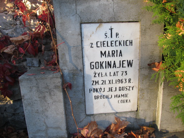 Maria Gokinajew Kielce - Grobonet - Wyszukiwarka osób pochowanych