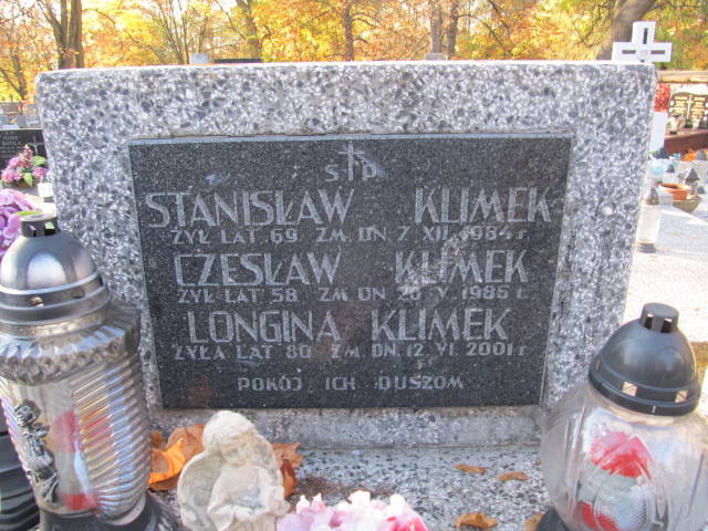 Grób Czesław Klimek