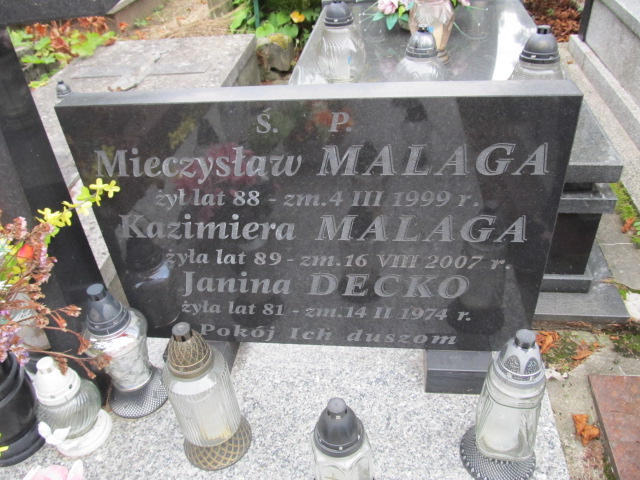 Kazimiera Malaga Kielce - Grobonet - Wyszukiwarka osób pochowanych